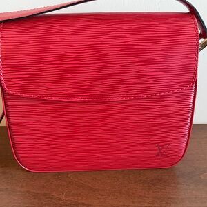 Louis Vuitton Epi Leather Vibrant Red  Bag